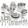 Stainless Steel Cookware and Kitchen Combo Set 52-piece