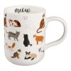 Mainstays Stoneware Cat Mug, White, 16.06 oz