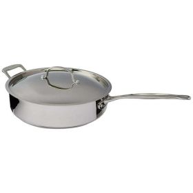 Chef's Classic Stainless Steel 5.5 Qt. Saut√© Pan with Helper Handle & Cover