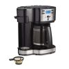 2-Way Programmable Coffee Maker, Single-Serve or 12 Cups, Black, 47650