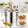 Home Delicacies Pot 2-Tier 304 Stainless Steel Steaming Cookware