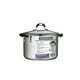 Tramontina Lock-N-Drain Stainless Steel 6 Quart Covered Stock Pot, 3 Count