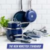 12-Piece Toxin-Free Ceramic Nonstick Pots and Pans Cookware Set, Dishwasher Safe