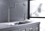 Long handle injection faucet