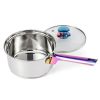 Iridescent Stainless Steel 20-Piece Cookware Set, with Kitchen Utensils and Tools