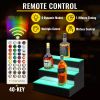 VEVOR LED Lighted Liquor Bottle Display Bar Shelf RF & App Control