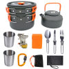 Portable Folding Cookware Set For Outdoor Barbecue Camping Trip Cookware