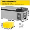 Camping Travel & Picnics Portable Car Refrigerator Mini Fridge Freezer