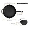 Pre-Seasoned Cast Iron Cookware Heat-Resistant Frying Pan