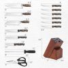 Daily Necessities Kitchen Knife Set Stainless Steel Knife Block Set